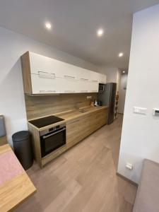 A kitchen or kitchenette at Apartmán LUNA Tále Chopok Jasna Juh