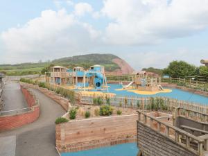 a view of a water park with a slide at The Retreat in Budleigh Salterton