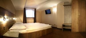 Ένα ή περισσότερα κρεβάτια σε δωμάτιο στο Centrum Halniak