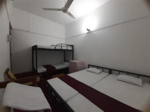 Cama ou camas em um quarto em Lazy Bear Best Hostel in Kandy