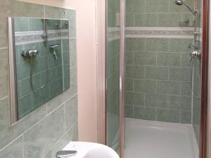 バートン・ブラッドストックにあるSparrowのバスルーム(シャワー、トイレ付)