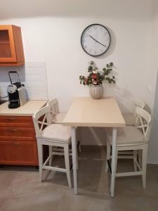 A kitchen or kitchenette at Kislakás Esztergomban