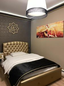 Katil atau katil-katil dalam bilik di Hotel Hymeti's Palace