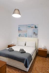 Katil atau katil-katil dalam bilik di NEW!!!! TrueStevere Holiday House