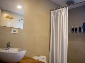 Koupelna v ubytování Hotel Brio Centro