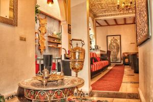 Posezení v ubytování Riad Arabic House & Spa