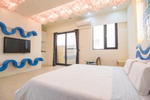 Katil atau katil-katil dalam bilik di Little SkyLark B&B