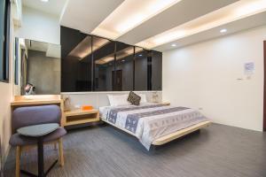 Katil atau katil-katil dalam bilik di Little SkyLark B&B