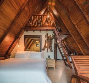 Postel nebo postele na pokoji v ubytování Kenaray Farmstay riverside