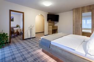 Hotel Zur Aussicht客房内的一张或多张床位