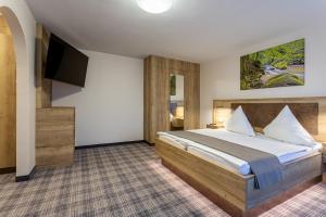 Hotel Zur Aussicht客房内的一张或多张床位
