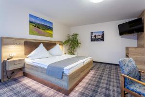 Hotel Zur Aussicht客房内的一张或多张床位