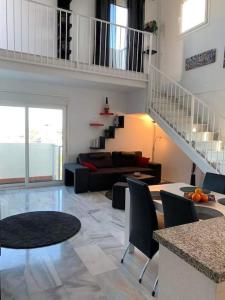 Posedenie v ubytovaní 4+2 beds apartment in VillaMartin, Torrevieja
