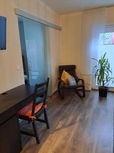 TV a/nebo společenská místnost v ubytování Aulbach' s Appartments