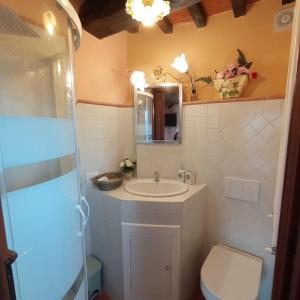 Vonios kambarys apgyvendinimo įstaigoje Il casale del Domo