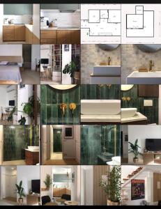 a collage of photos of a living room at Apartamento Costa Calida in San Pedro del Pinatar