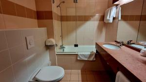 Koupelna v ubytování Hôtel Siatel Besançon Chateaufarine