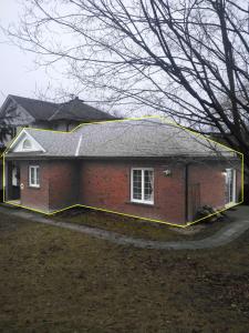 Bygningen som villaen ligger i