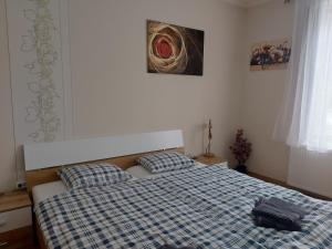 Posteľ alebo postele v izbe v ubytovaní Crystal Apartman