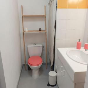 Kúpeľňa v ubytovaní Studio avec terrasse et parking proche centre ville