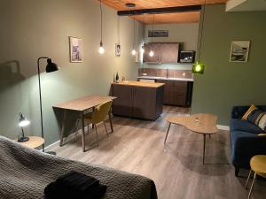 Posezení v ubytování Jonstrupvejens Apartments Lejl C