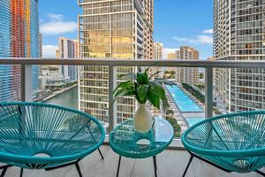 Sundlaugin á Emblematic unit at Icon in the heart of Brickell eða í nágrenninu