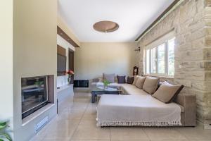 Posezení v ubytování Cretan Nature Villa Alexandra