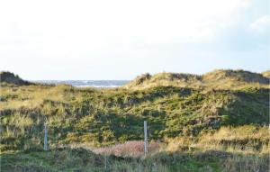 een grasheuvel met de oceaan op de achtergrond bij 3 Bedroom Awesome Home In Fan in Fanø