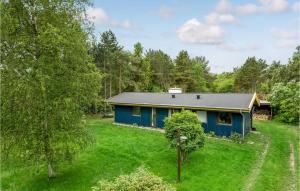 GræstedにあるAmazing Home In Grsted With 2 Bedrooms And Wifiの庭中青い家
