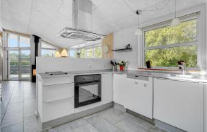 Kuchyň nebo kuchyňský kout v ubytování Holiday Home Nordmarken Ix