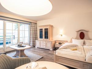 Katil atau katil-katil dalam bilik di Hotel Föhrenhof
