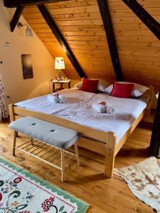 Postel nebo postele na pokoji v ubytování Country House Novosel