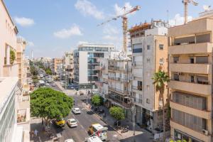 Udsigt til Tel Aviv eller udsigt til byen taget fra lejligheden