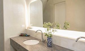 Koupelna v ubytování Elegant Santorini Villas Superior One Bedroom Villa with Outdoor Hot Tub Villa Katina Oia