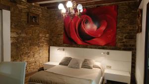 Postel nebo postele na pokoji v ubytování La Pata de Oca Hostal Rural y Albergue