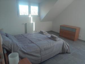 Posteľ alebo postele v izbe v ubytovaní Vosges house 110 m2 in the heart of nature L'orée du bois