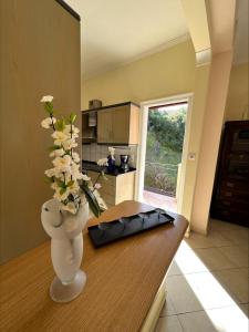 A kitchen or kitchenette at Ria Apartments