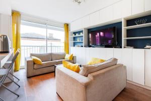 Posedenie v ubytovaní double appartement, saint michel, parking, wifi