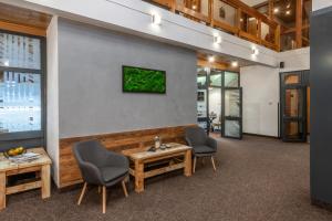 TV a/nebo společenská místnost v ubytování Wellness Hotel Šedý Vlk