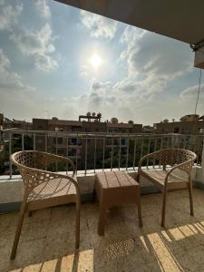 A balcony or terrace at Deluxe room in Degla,Maadi Még 2 kép