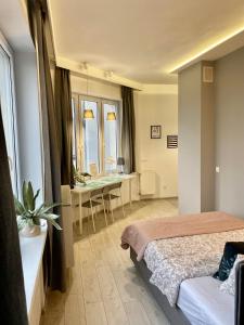 Posteľ alebo postele v izbe v ubytovaní Exclusive Apartments Smolna