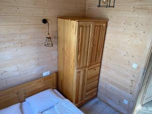 Postel nebo postele na pokoji v ubytování Dolina Wisełka