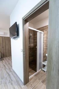 TV a/nebo společenská místnost v ubytování Apartmány Za Dvorem