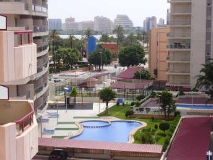 widok na miasto z budynku w obiekcie Apartamento Amatista Calpe w mieście Calpe