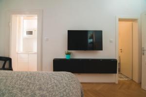 TV a/nebo společenská místnost v ubytování Stross Apartments