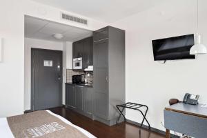 Kuchyň nebo kuchyňský kout v ubytování Best Western Plus Hotell Nordic Lund