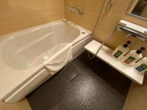 Koupelna v ubytování Ryokan Sawaya Honten
