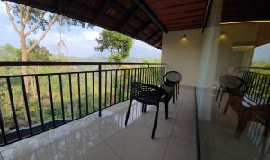Balkoni atau teres di Upavan Resort