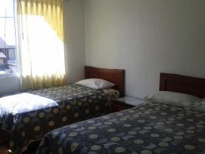 Postel nebo postele na pokoji v ubytování Hotel Ventura