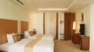 Ecograd Hotel客房内的一张或多张床位